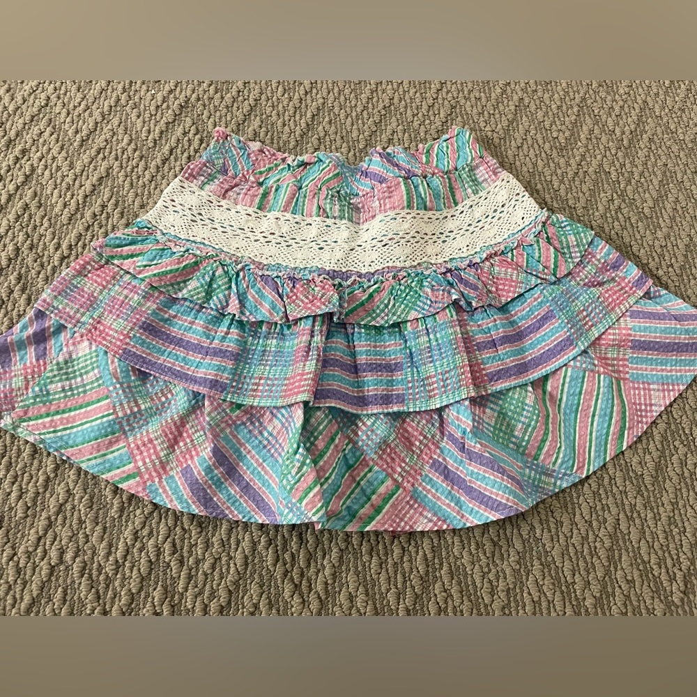 Loveshackfancy Mini Ruffle Skirt - small - Picture 2 of 4